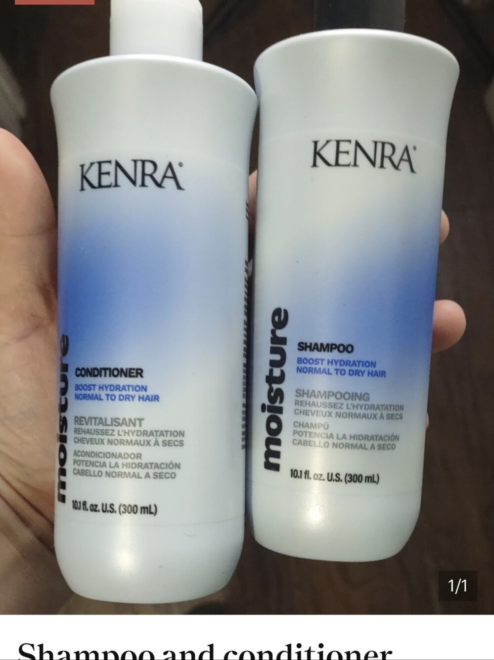 Kenra Moisture Shampoo & Conditioner Set - Blue/White